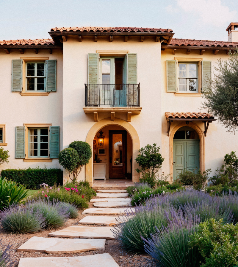 a villa with a garden