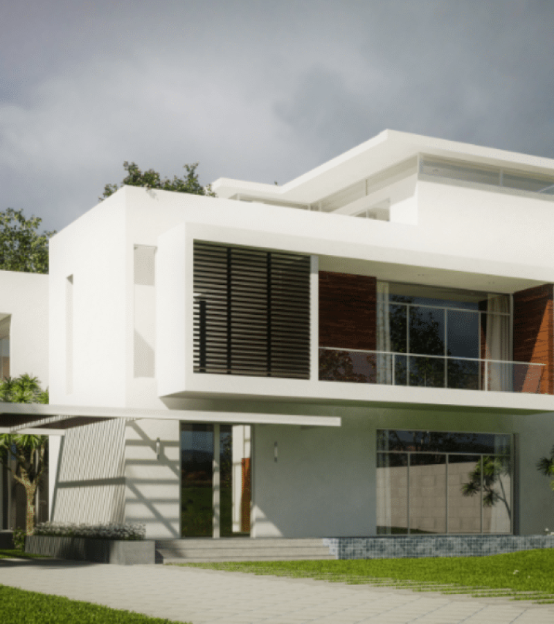 a modern designed house